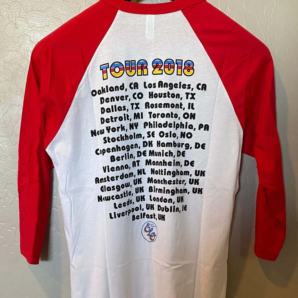 Jeff Lynne's ELO - Concert Tour 2018 -  Baseball T-Shirt - Unworn - Picture 2 of 4
